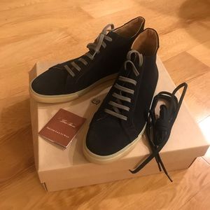 NEW Loro Piana Suede Sneakers Ankle High